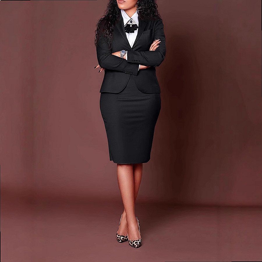 レディース ブレザー スーツ セット 長袖 ブレザー ペンシ - Women Formal Wear Blazers のレビューと価格