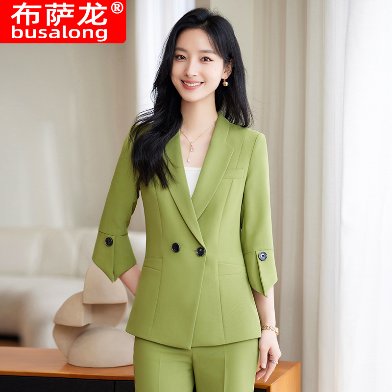 春夏新作 イエロー スーツセット レディース おしゃれ エレ - Women Formal Wear Blazers のレビューと価格