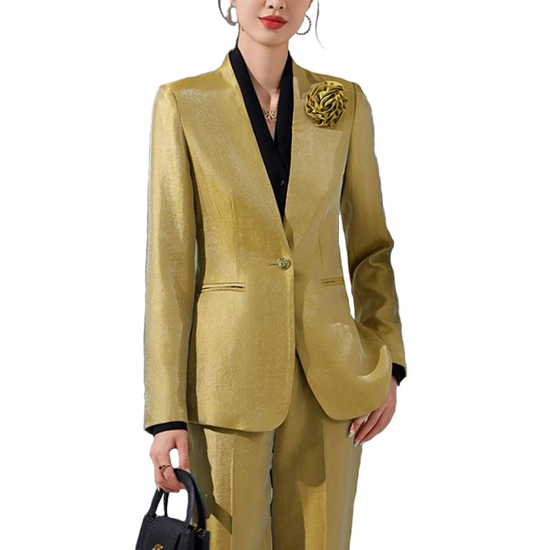 女性用ブレザーとパンツのセット,長袖トップス,フォーマルパン - Women Formal Wear Blazers のレビューと価格
