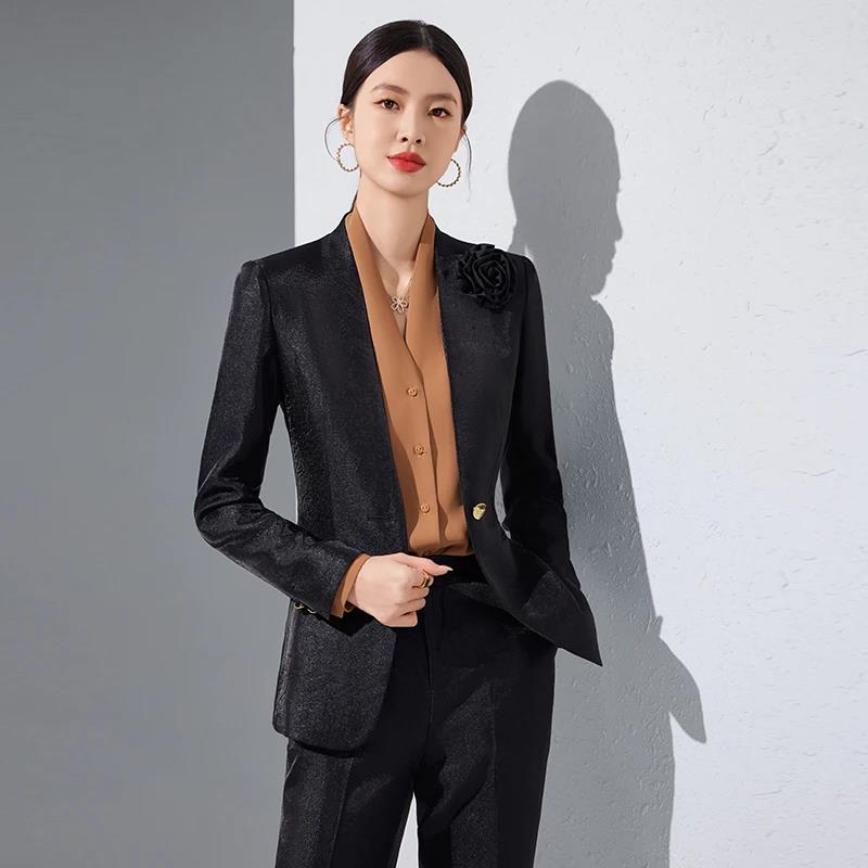 女性用ブレザーとパンツのセット,長袖トップス,フォーマルパン - Women Formal Wear Blazers のレビューと価格