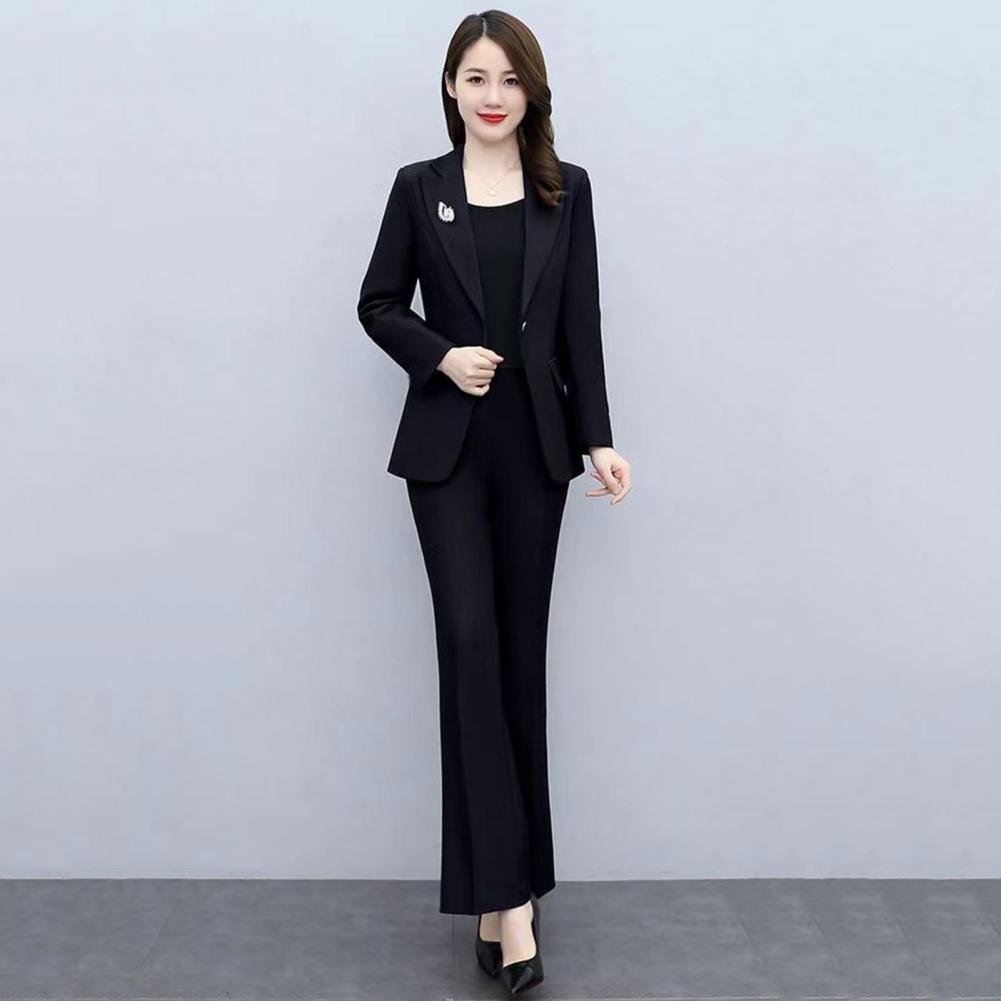 2点セット レディースフォーマルコートパンツセット 襟付き長 - Women Formal Wear Pants のレビューと価格