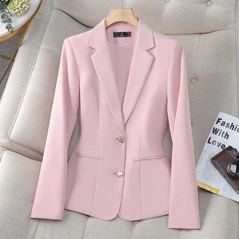 新しいファッション女性フォーマルブレザーレディースシングルブ - Women Formal Wear Blazers のレビューと価格