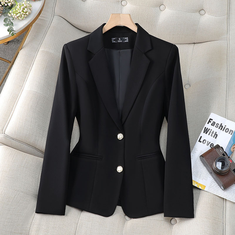 新しいファッション女性フォーマルブレザーレディースシングルブ - Women Formal Wear Blazers のレビューと価格